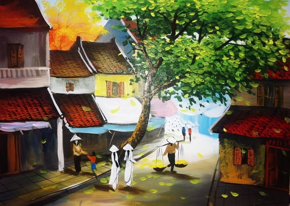 Tranh phố cổ
