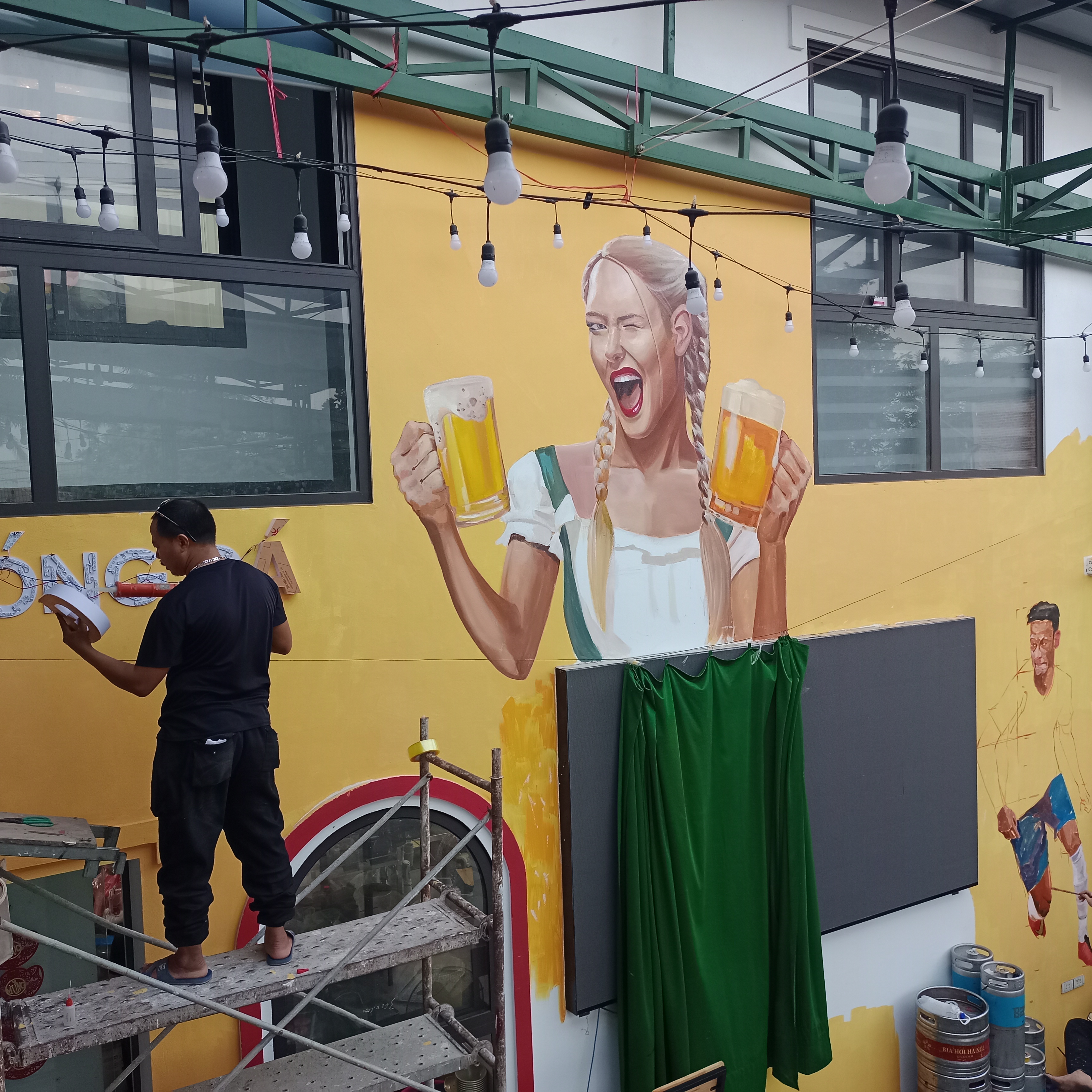 Tranh Tường Nhà Hàng BEER Phong Cách 